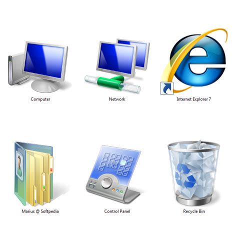 Windows Vista Desktop Icons