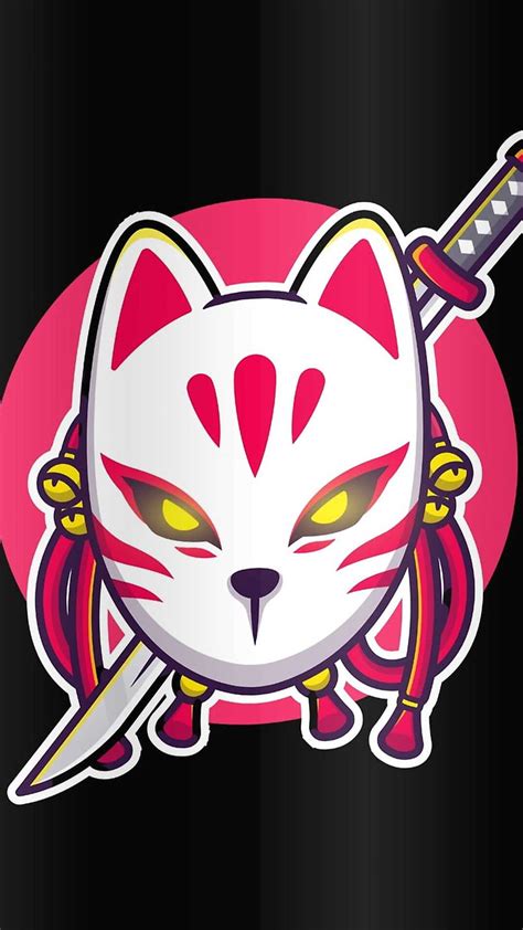 Tattoos Tails Fighter Katana Fox Long Hair Weapons Bent Mask