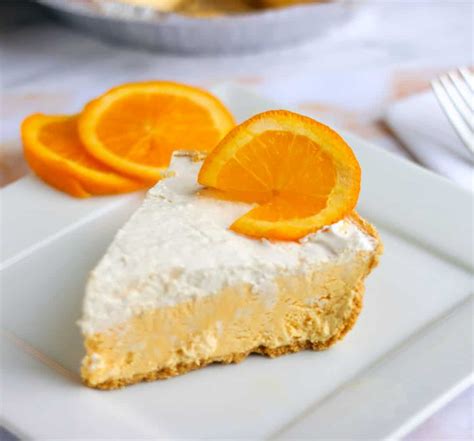 No Bake Orange Creamsicle Pie Recipe Sweet Peas Kitchen