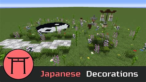 Japanese Decorations Minecraft Tutorial