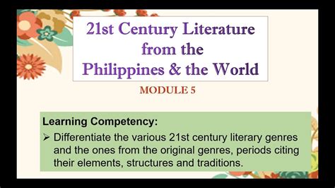 21st Century Literature From The Philippines And The World Module 5