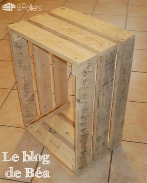 Diy Recycled Pallet Bedside Table 1001 Pallets