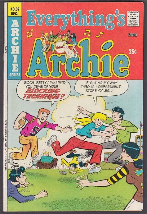 Everythings Archie 37 Archie Series Comic Book 12 1974
