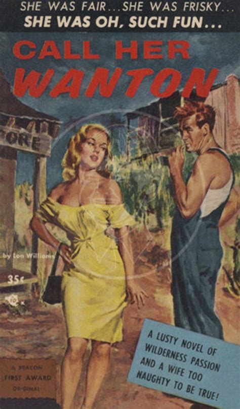 Call Her Wanton 10x17 Giclée Canvas Print Of Vintage Pulp Etsy Canvas Giclee Canvas Prints