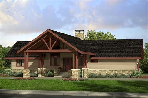 Plan 72855da Lodge Style Two Bedroom House Plan Craftsman Style