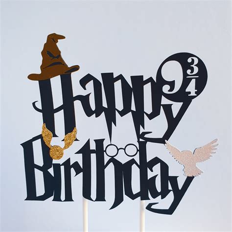 Harry Potter Cake Topper Svg - Free SVG Cut Files