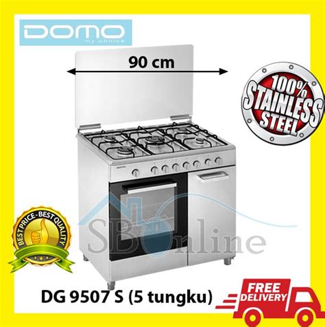 Jual Freestanding Cooker Domo Stainless Tungku Dg S Kompor Gas Dan Oven Di Lapak