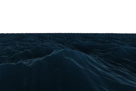 Premium Photo Digitally Generated Graphic Rough Blue Ocean