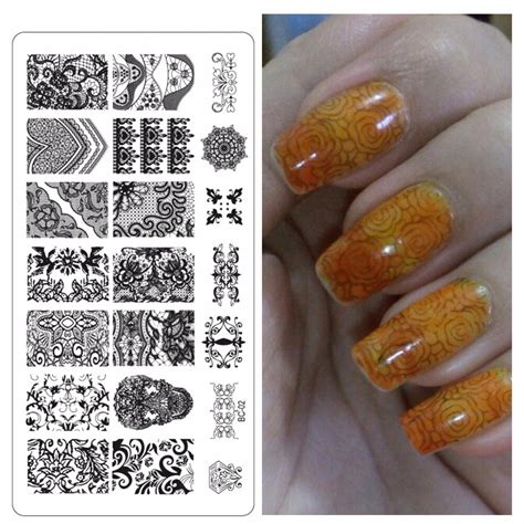 Buy 1 Pc New Flower Lace Nail Stamping Plates