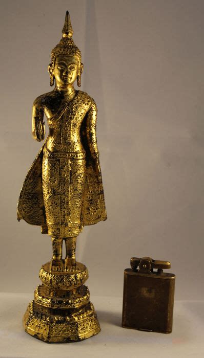 Bronze Gold Plated Pang Ham Yath Buddha Thailand Catawiki