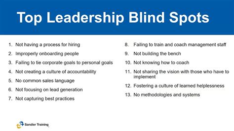 13 Leadership Blind Spots Webinar Youtube