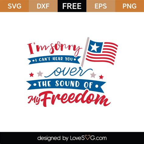 Free Sound Of Freedom Svg Cut File