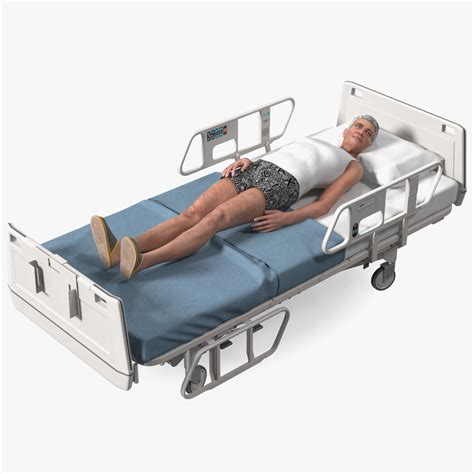 patient on hospital bed 3d model 239 3ds blend c4d fbx max ma lxo obj free3d