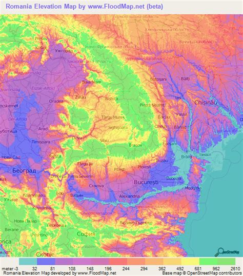 View country map and its geographical context. Romania Elevation and Elevation Maps of Cities ...