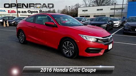 Certified 2016 Honda Civic Coupe Lx P Edison Nj 11283p Youtube
