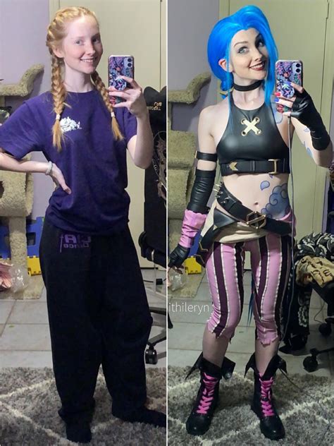 Arcane Jinx In And Out Of Cosplay By Ithileryn Self To Celebrate The Finale Rcosplay