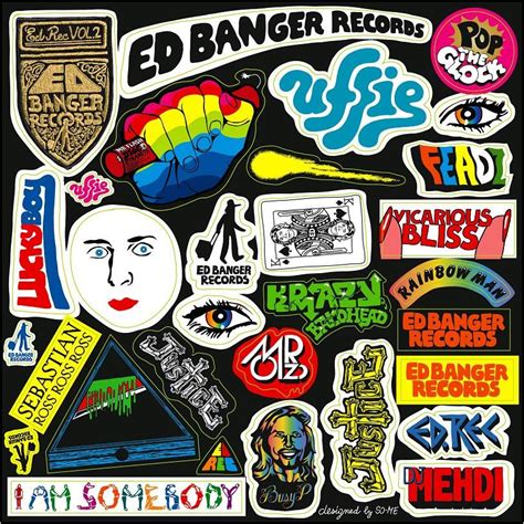 Ed Banger Records Album Covers Visual Identity Electronic Music