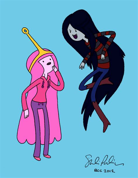 Princess Bubblegum And Marceline Colored By Yabramokids On Deviantart