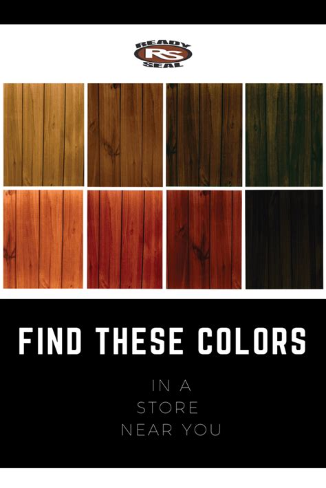 Ready Seal Has A Wide Variety Of Stain Colors Check Out This Awesome