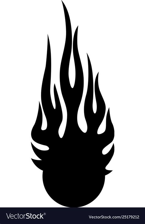 Flame Eps Royalty Free Vector Image Vectorstock