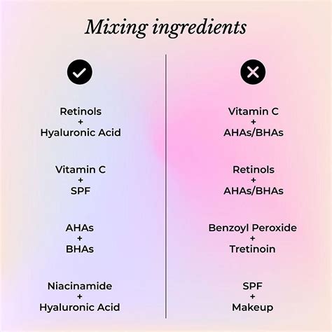 What Skincare Ingredient Combinations Can You Mix And What Must Be Avo