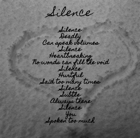 Miscellaneous Poems Silence Du Poetry