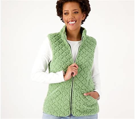 Cuddl Duds Quilted Cuddly Sherpa With Fleece Vest