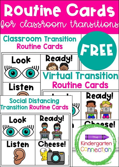 These Free Routine Cards For Classroom Transitions Are A Great Tool No