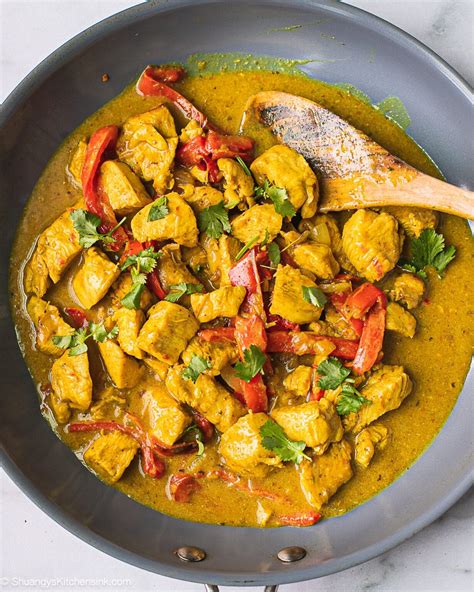 Crockpot Coconut Thai Curry Chicken Shuangy S Kitchensink
