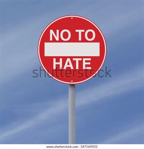Modified No Entry Sign On Hate 스톡 일러스트 187569032 Shutterstock