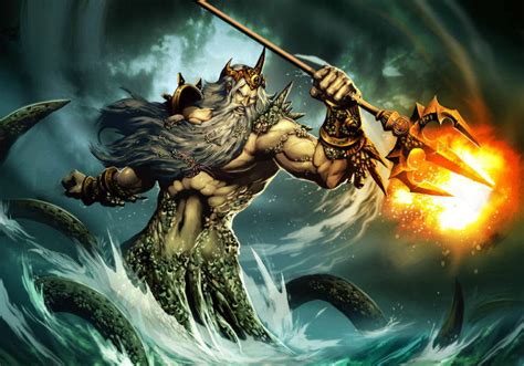 Посейдон (Нептун) — сын Кроноса и Реи, бог моря. | Древние боги и герои