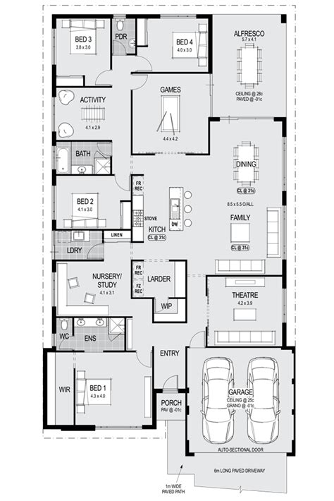 The area above the family room can be floored to add a third bedroom. Our new house plan! We've modified this slightly but here ...