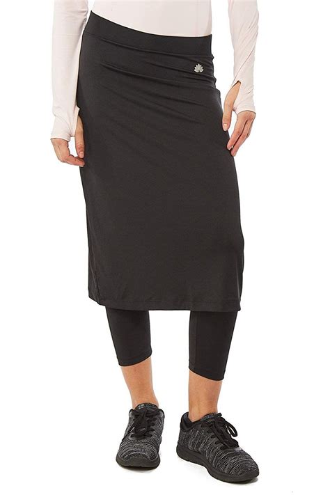 Snoga Womens Modest Midi Athletic Pencil Skirt W Leggings Chlorine