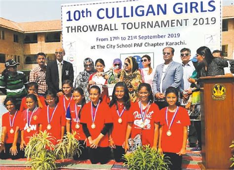 City School Paf Cedar College Win Girls Throwball Titles Newspaper