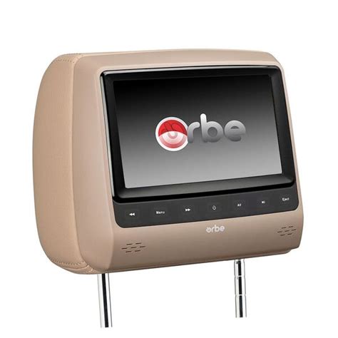 encosto de cabeca com monitor orbe banbo 7 polegadas caramelo com dvd omc7x hd leroy merlin