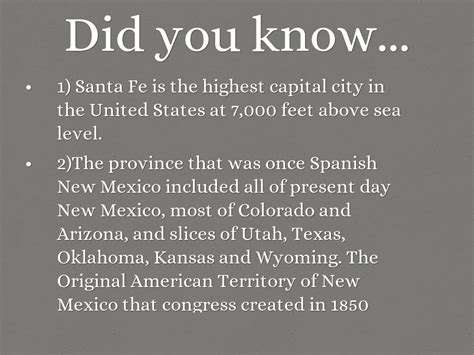 Fun Facts About New Mexico By Ml7389