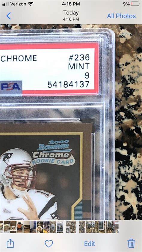 Bowman Chrome Tom Brady Rookie Rc Psa Ebay