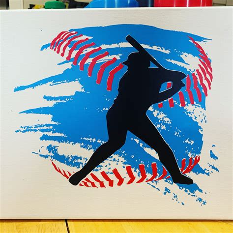 Abstract Baseball Art Etsy Baseball Decor