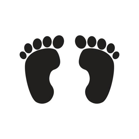Best Black Baby Feet Backgrounds Illustrations Royalty Free Vector