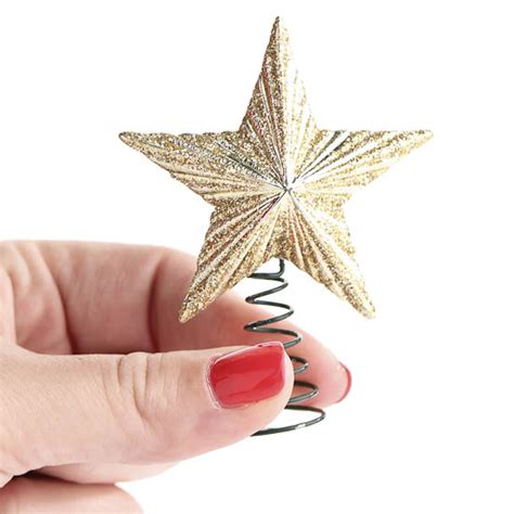 Miniature Gold Glitter Star Tree Topper Christmas Miniatures