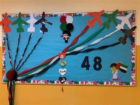A Bulletin Board With Many Different Decorations On It