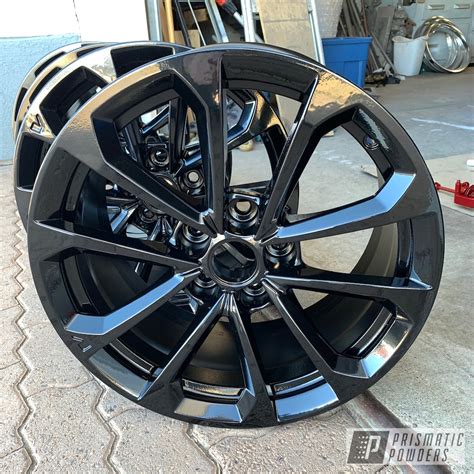 Factory Camaro Wheels Coated In Gloss Black Prismatic Powders