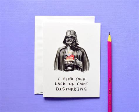 Lustige Darth Vader Geburtstagskarte Star Wars Ich Finde Ihr Etsy
