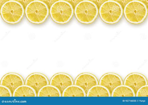 Zitrone Schneidet Rahmen Stockbild Bild Von Scheiben 92716035
