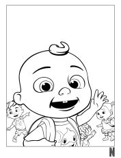 Halloween at the characters of the show. Cocomelon Coloring Page In 2020 | Coloring Pages, Character, Print - Coloring Home