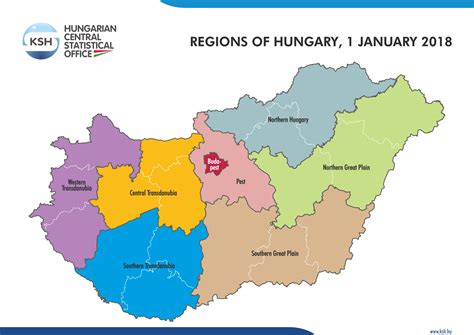 The planner will draw the route on the map. Ungarn Regionen Karte