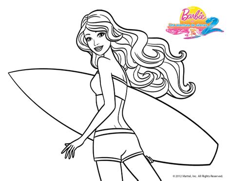 Barbie Surfera Barbie Coloring Coloring Pictures Coloring Pages