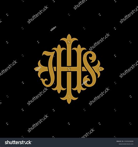 Ihs Monogram Logo Design Vector Symbol Stock Vector Royalty Free