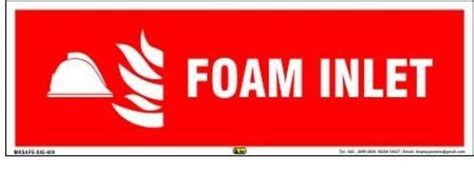 Mr Safe Foam Inlet In Eco Vinyl Sticker Self Adhesive 12 Inch X 4
