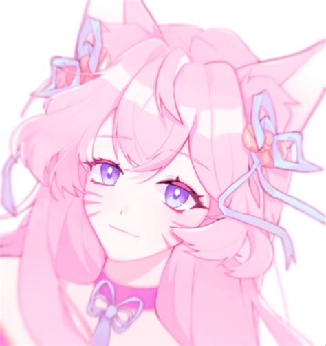ପ⊹ Discordggfrog 🌸₊˚ ɞ꒷ In 2021 Cute Icons Anime Cat Girl